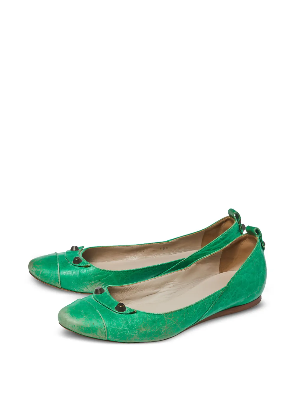 Balenciaga Pre-Owned Arena ballerina's - Groen