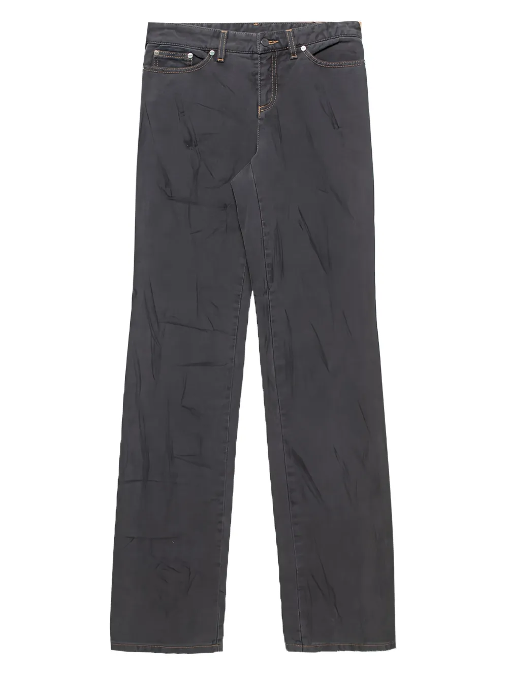logo-embroidered jeans