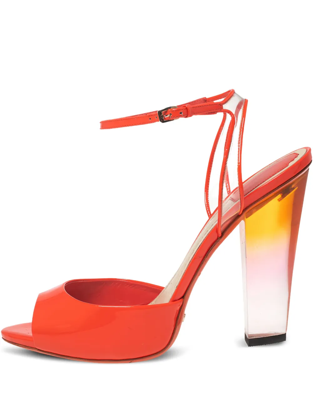 Christian Dior Pre-Owned 120mm patent-leather ankle-strap sandals - Christian Dior Pre-Owned 120mm patent-leather ankle-strap sandals -