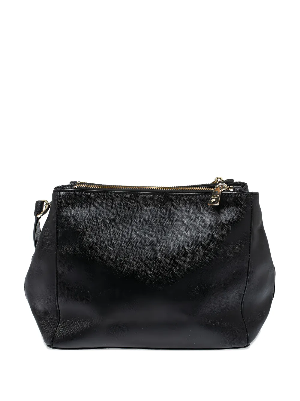 DKNY Vintage 351632 zip leather bag - Nero