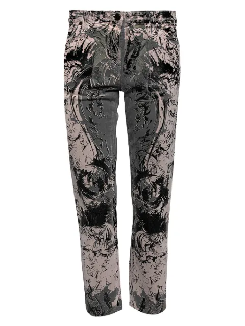 Roberto Cavalli Vintage baroque-print trousers