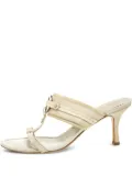 Christian Dior Pre-Owned CD-logo leather sandals - Neutrals