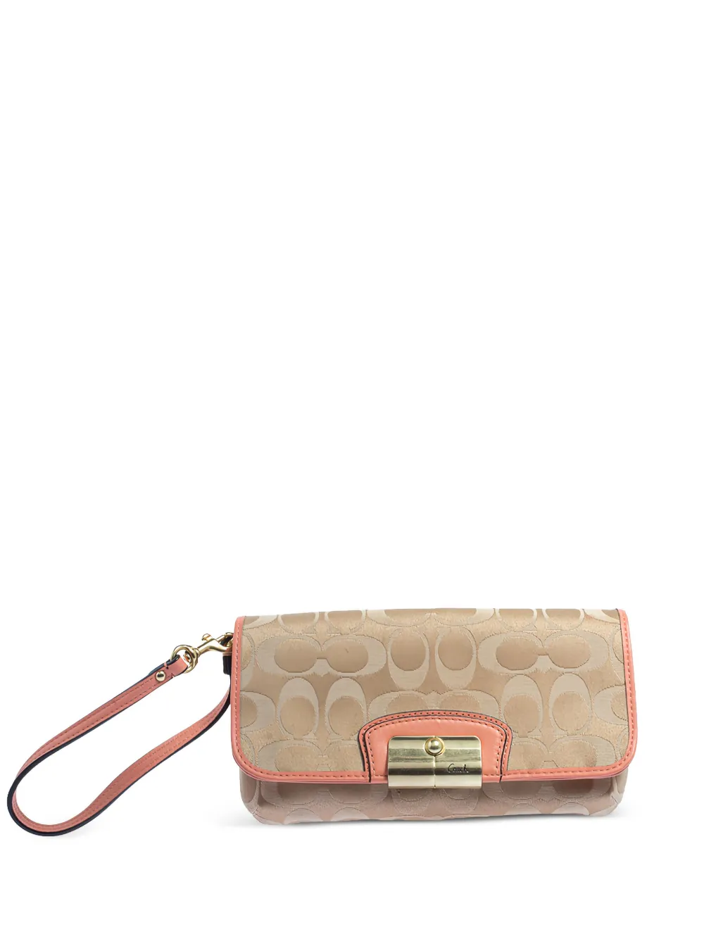 Pre-owned monogram-print clutch bag