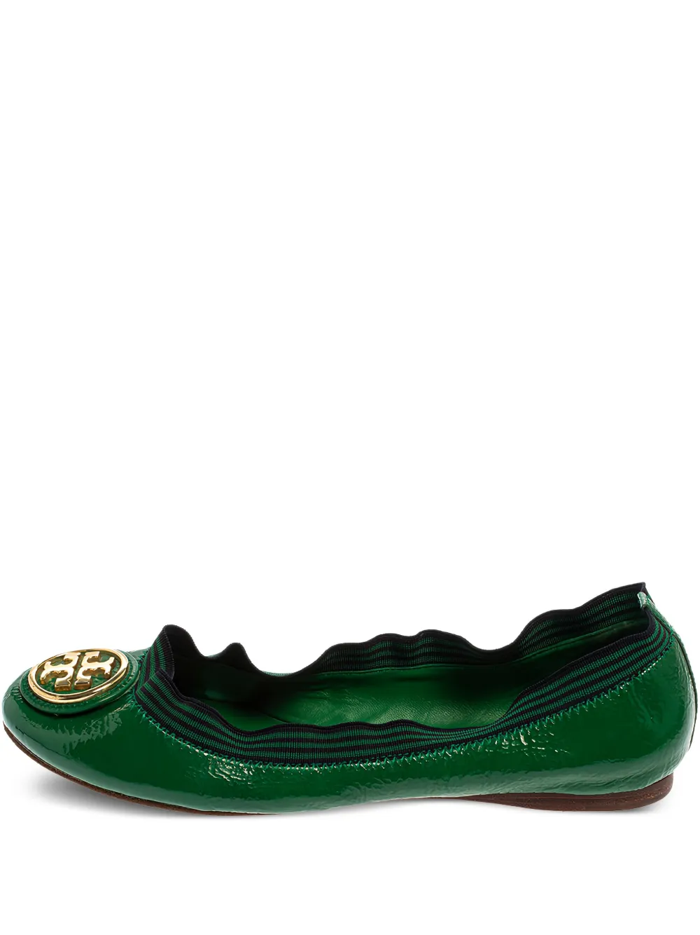 Tory Burch レザーフラットシューズ - グリーン Tory Burch レザーフラットシューズ - グリーン