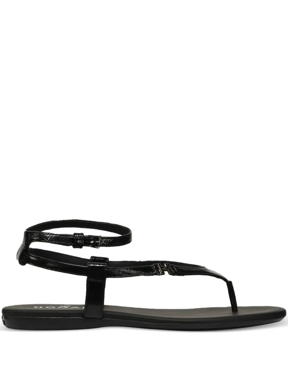 Hogan leather flat sandals | Black | Image 1