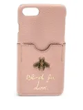 Gucci Pre-Owned bee-motif iPhone 7 case - Pink