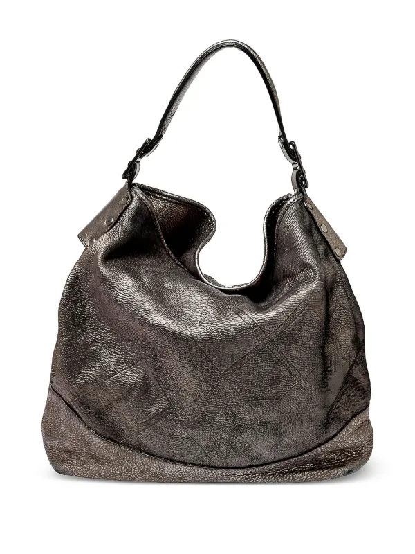 Burberry Pre-Owned Leather Shoulder Bag | Grey | FARFETCH display picture 2