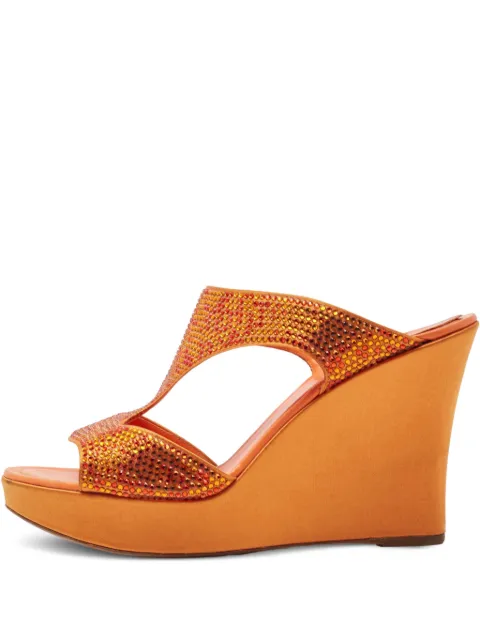 René Caovilla 100mm rhinestone-embellished sandals
