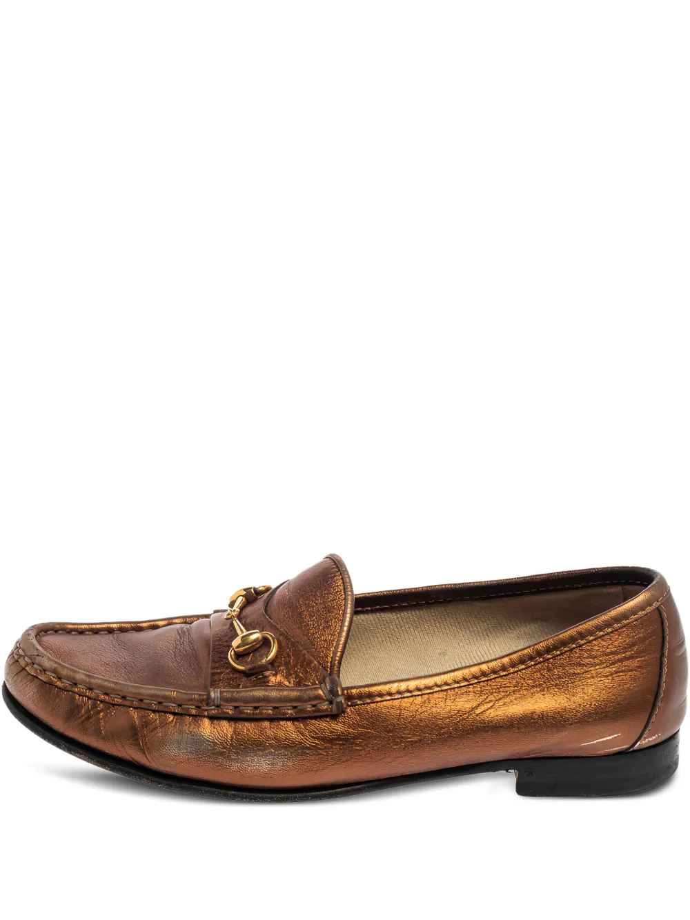 metallic loafers