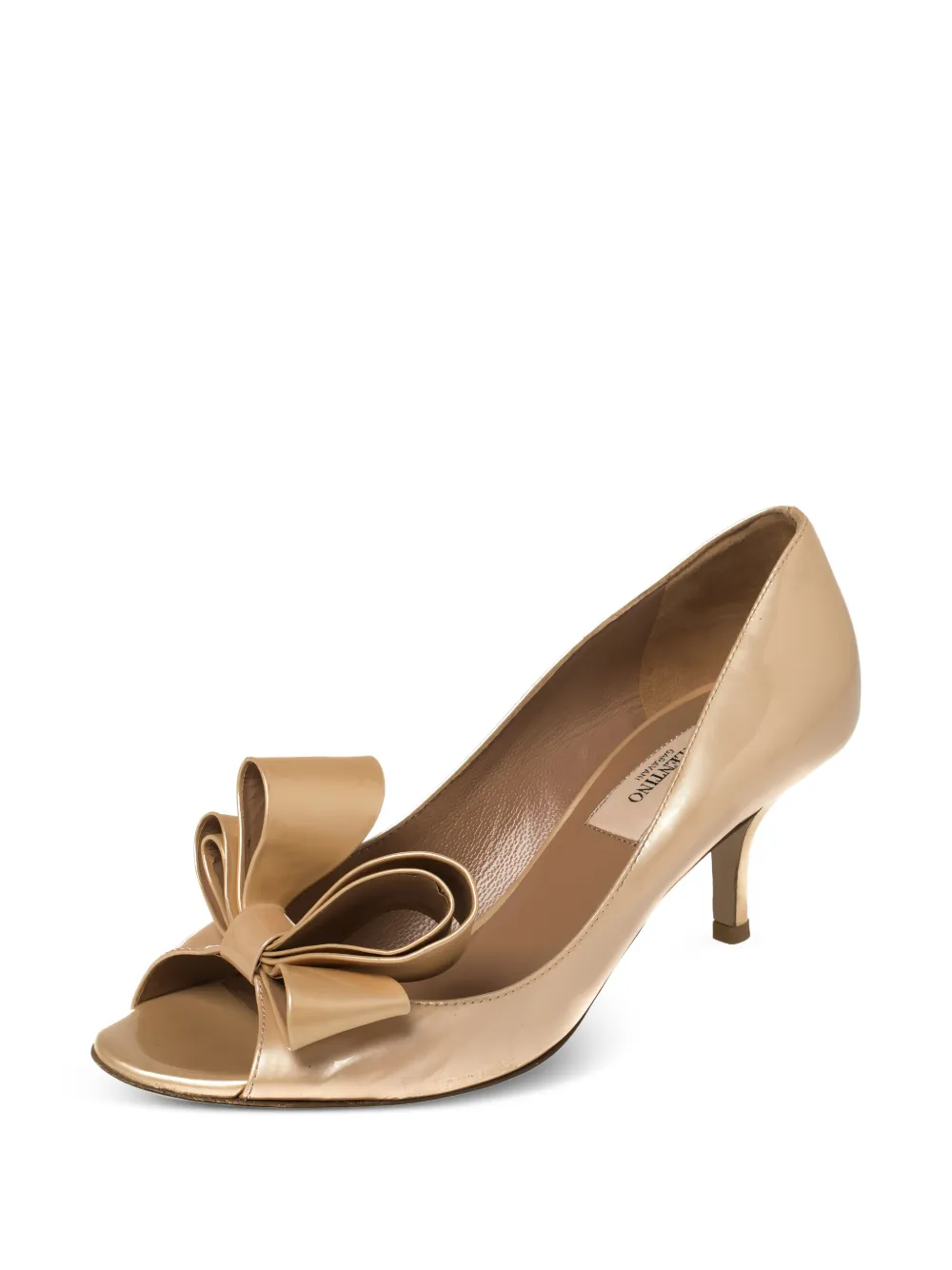 Valentino Garavani Pre-Owned 70mm pumps verfraaid met strik - Beige