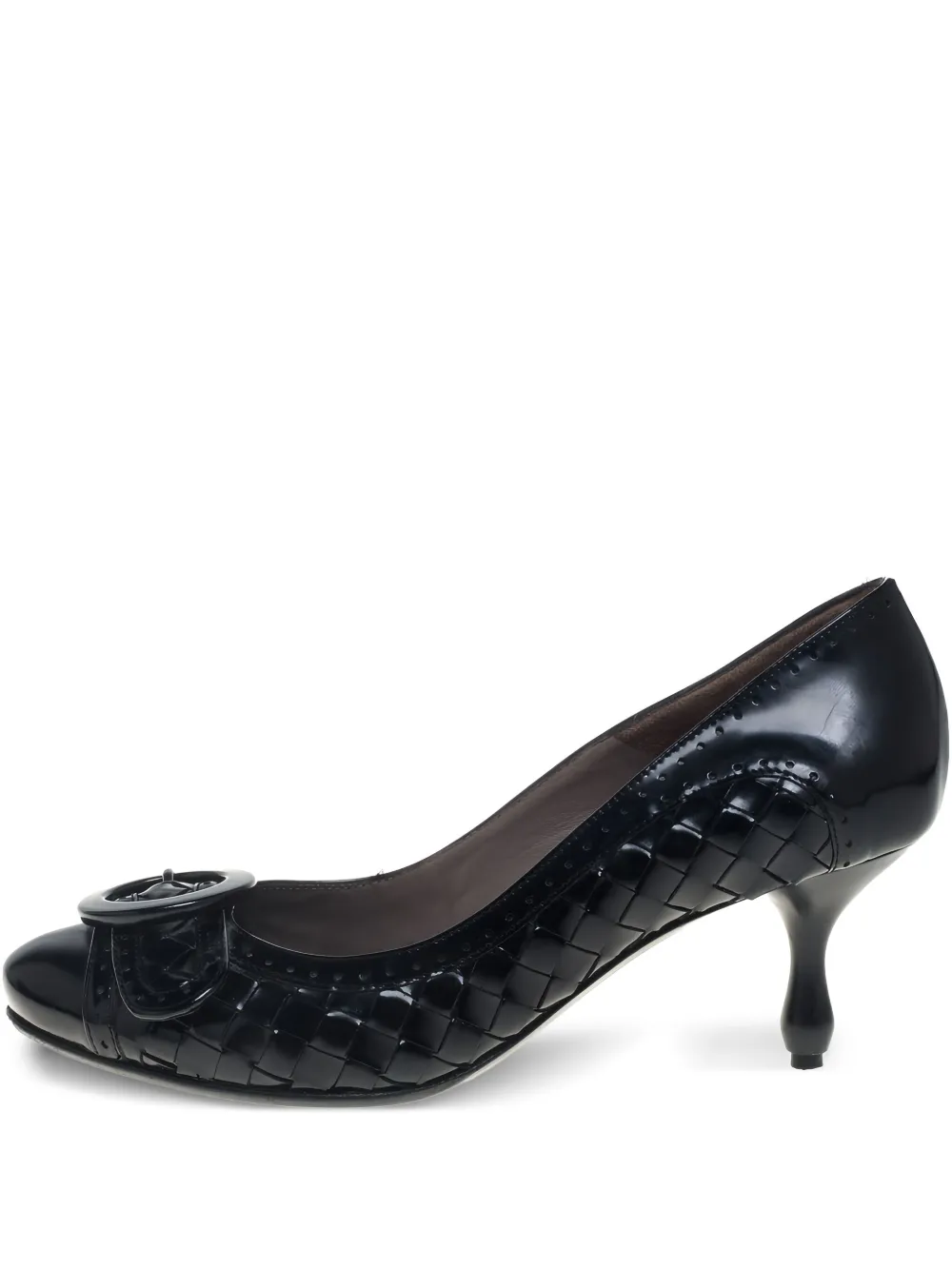 Bottega Veneta Pre-Owned 60mm Intrecciato leather pumps | Black | Image 1