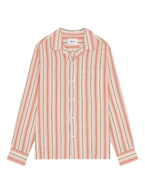 NN07 striped button-up shirt