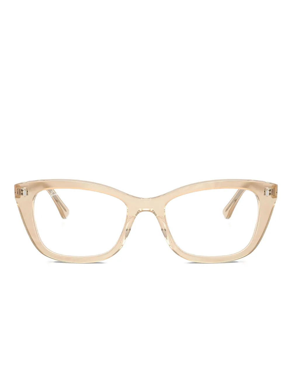 Ray-Ban Occhiali cat-eye Photo Waves - Marrone