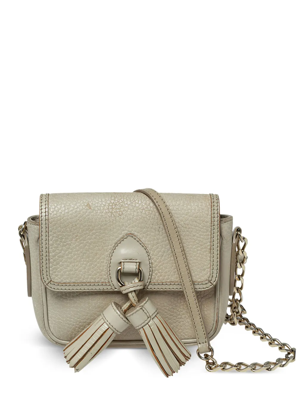 Burberry Pre-Owned pebbled leather cross body bag | Neutrals | Image 1