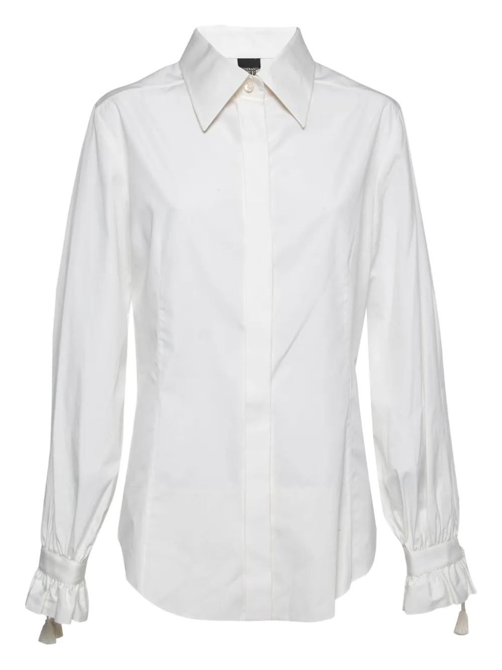 Gianfranco Ferré Pre-Owned long-sleeve button-up shirt | White | Image 1