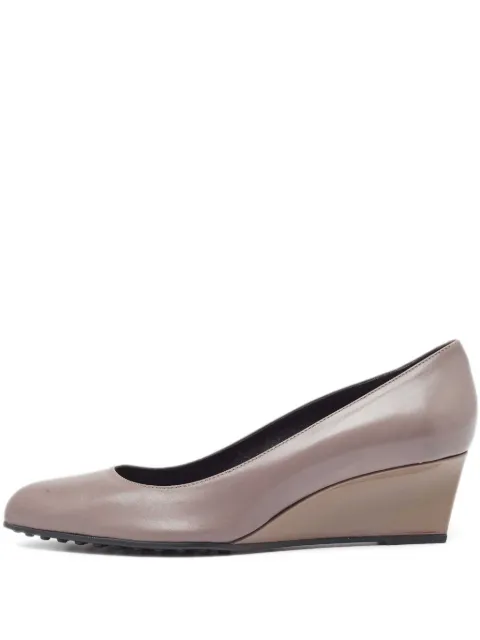 Tod's pre-owned 55mm wedge-heel pumps