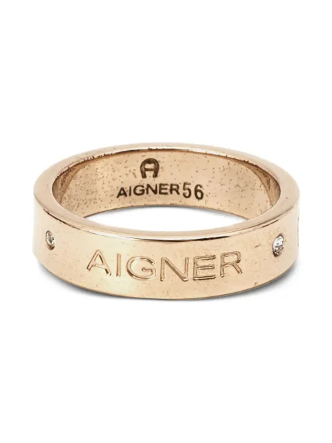 Aigner Vintage pre-owned logo-engraved ring