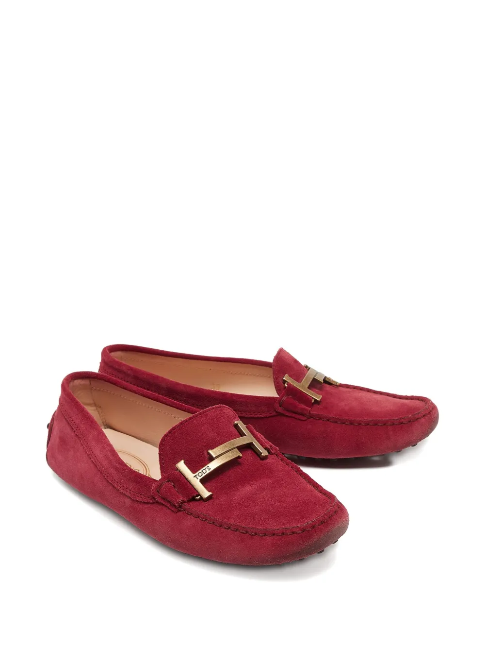 Tod's Vintage Suède loafers - Roze