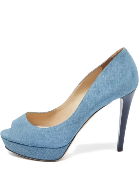 Jimmy Choo Pre-Owned 125mm platform heeled pumps