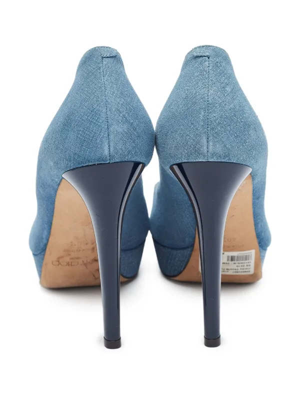 Tacco Scarpe Blu Jimmy Choo Jimmy Choo Pre-Owned Pumps Con Tacco