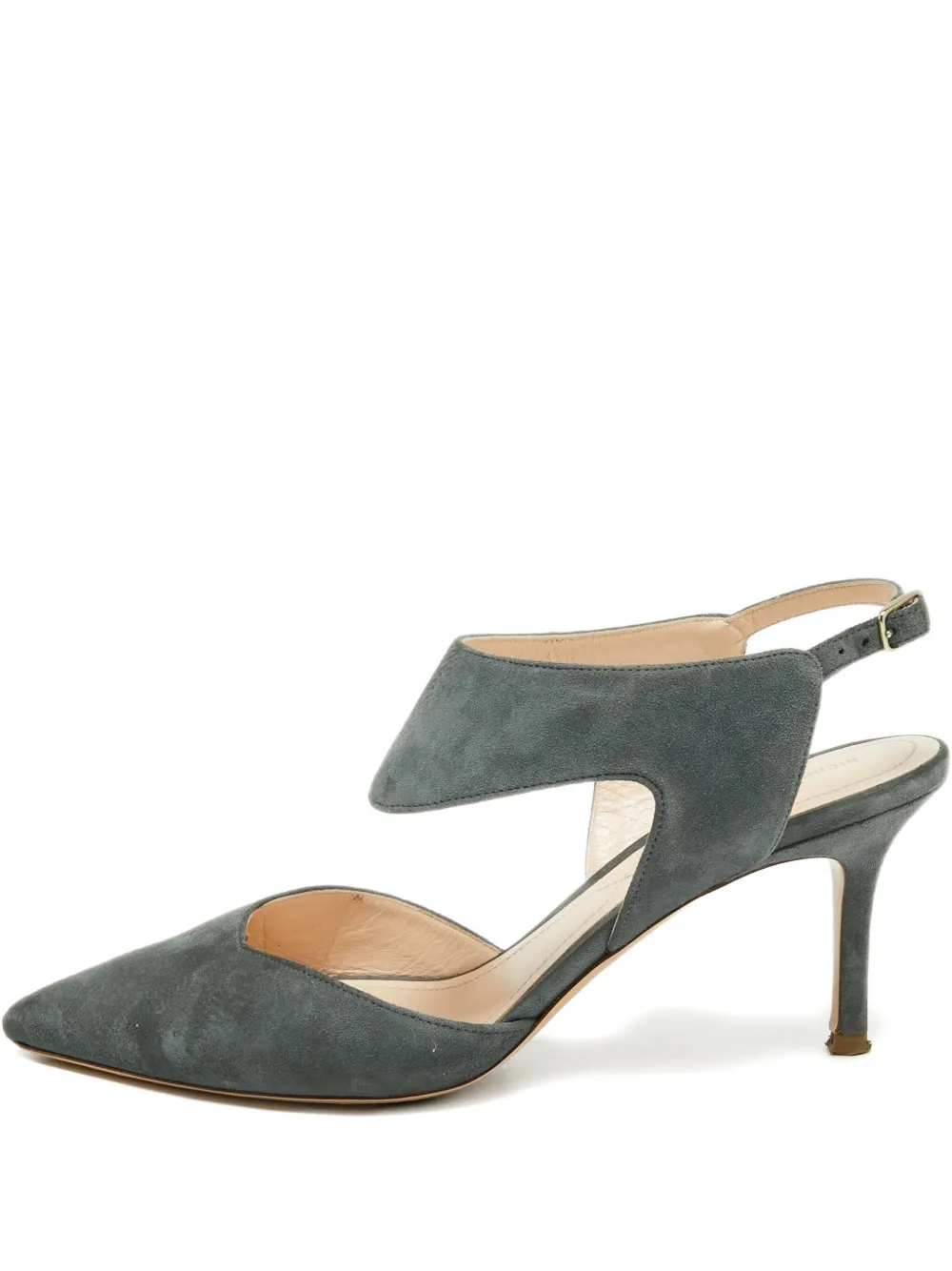 Nicholas Kirkwood 80mm suede heeled sandals | Grey | Image 1