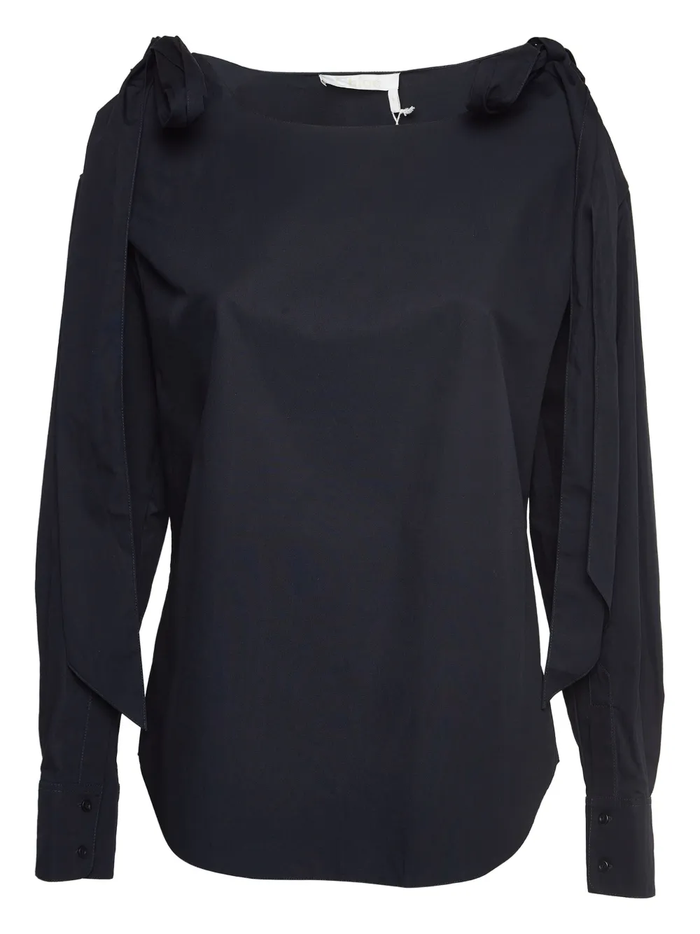 Chloé Pre-Owned shoulder-tie long-sleeve blouse | Blue | Image 1
