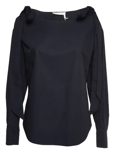Chloé Pre-Owned shoulder-tie long-sleeve blouse
