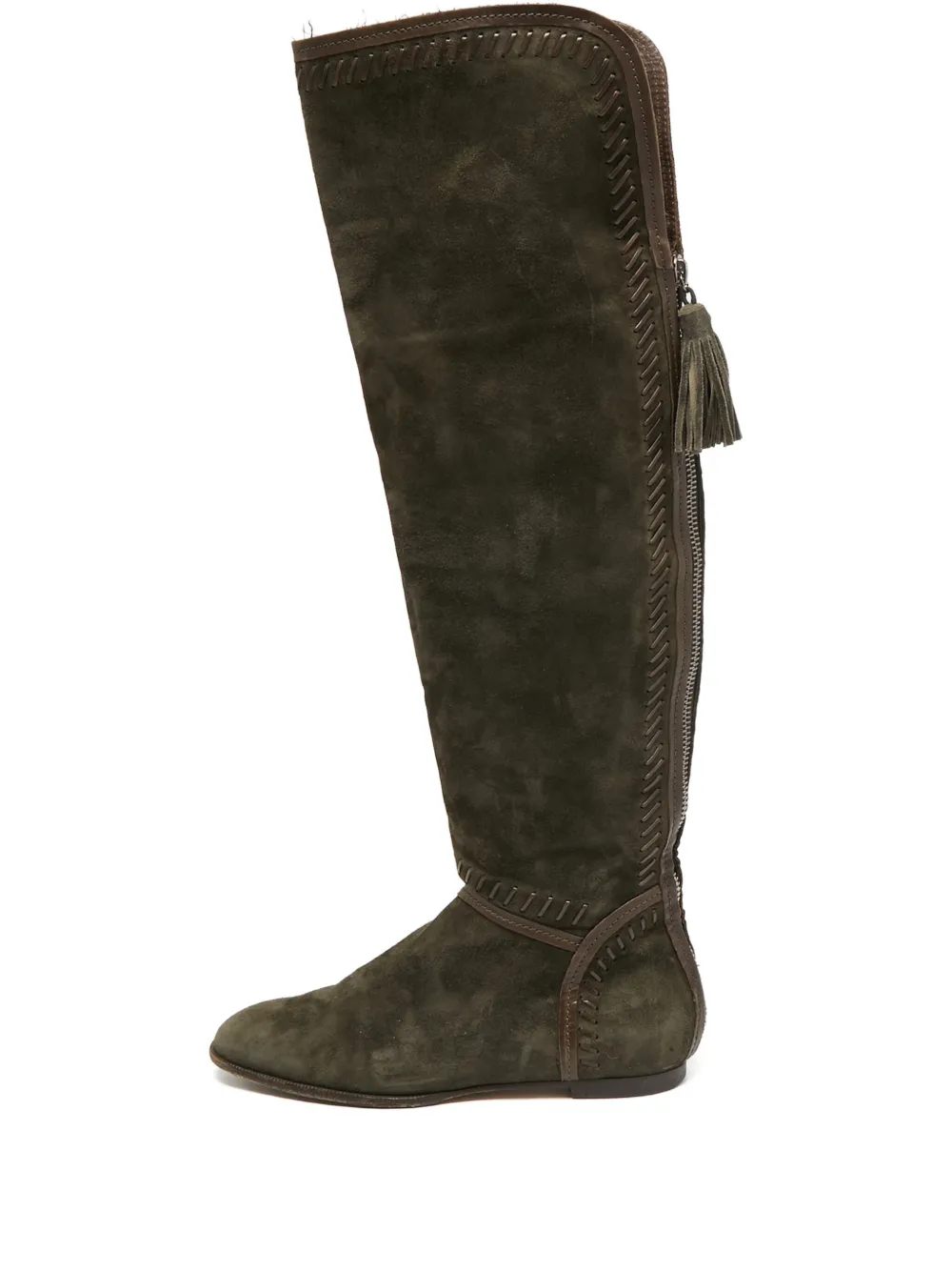 Jimmy Choo Pre-Owned botas de gamuza | verde | Image 1