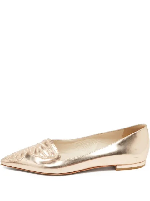 Sophia Webster ballerines pre-owned Bibi à effet métallisé
