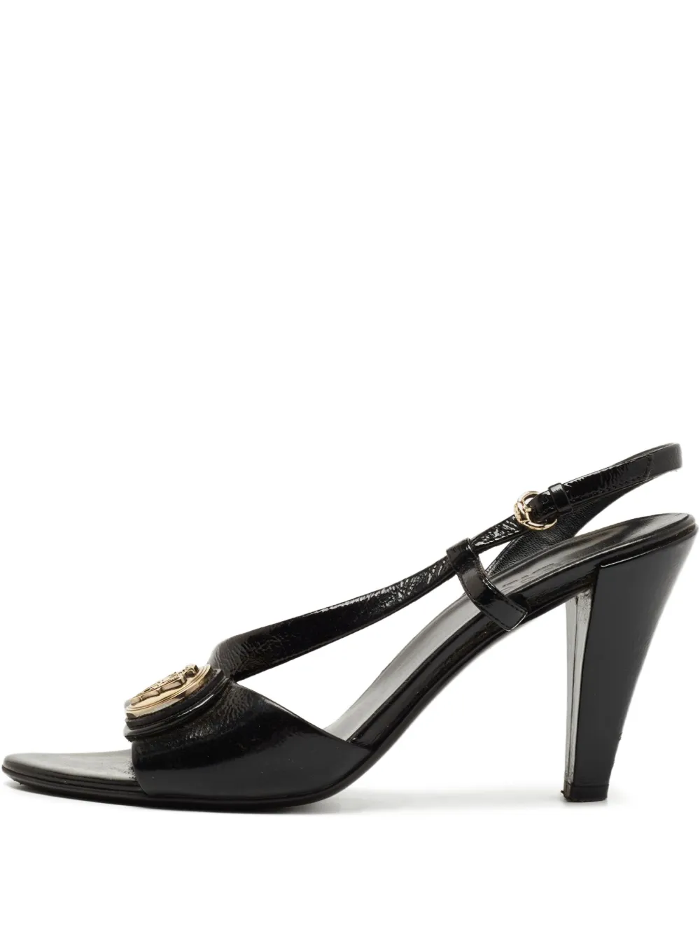 Gucci Pre-Owned Hysteria 90mm サンダル - ブラック Gucci Pre-Owned Hysteria 90mm サンダル - ブラック