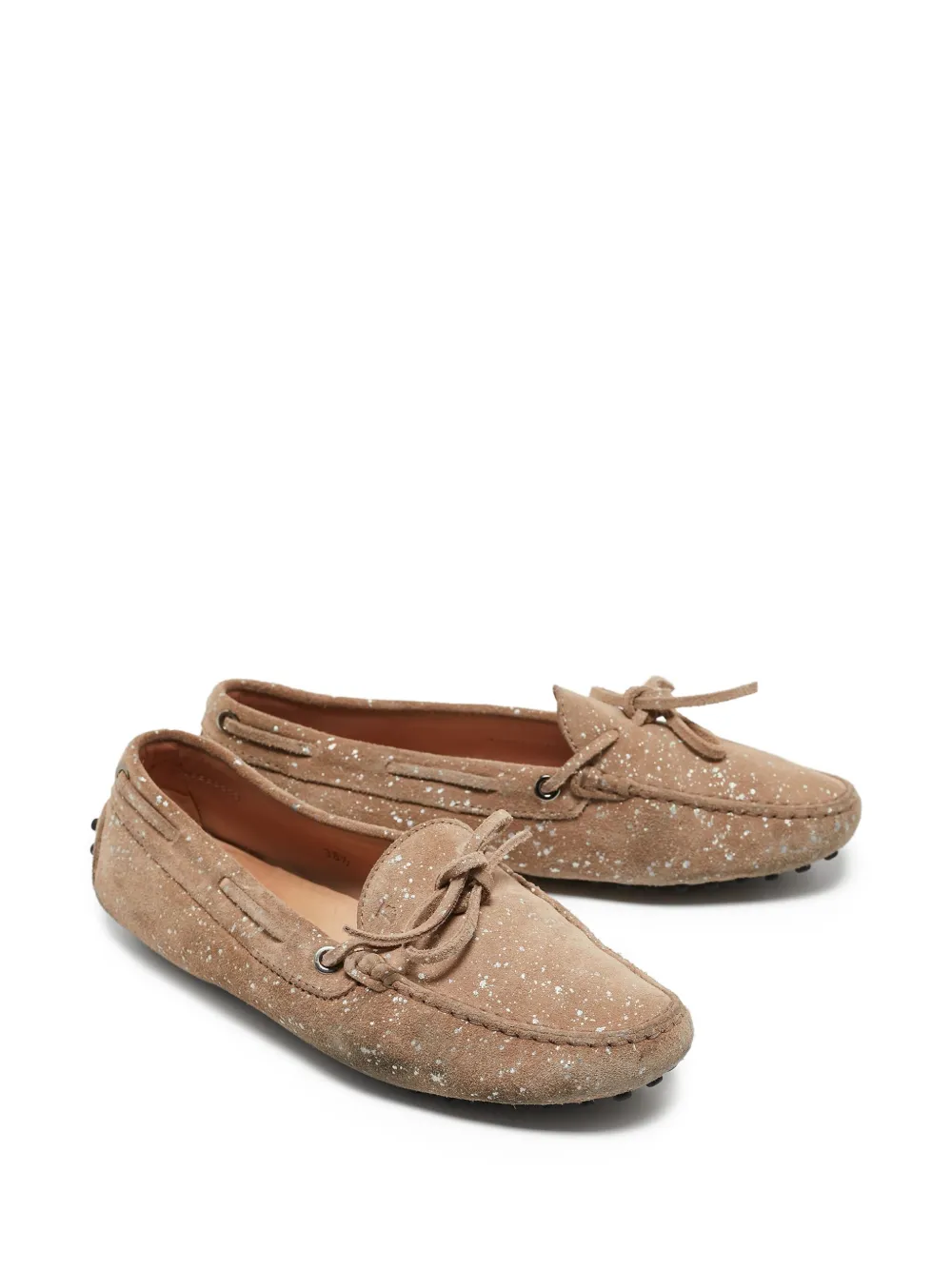 Tod's Vintage Pre-owned bootschoenen met spikkels - Beige