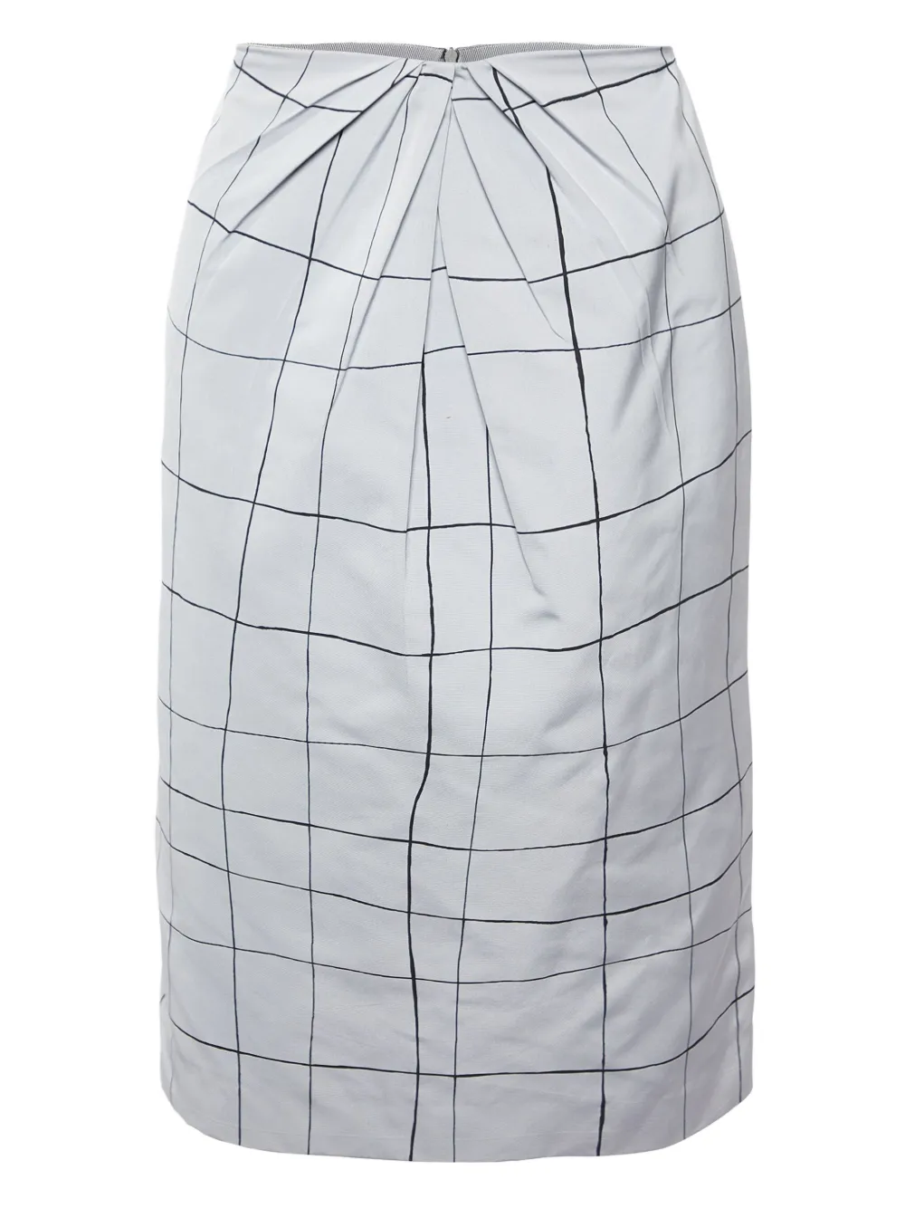 Valentino Garavani Pre-Owned checked midi skirt | Grey | Image 1
