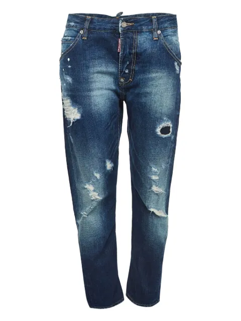 DSQUARED2 distressed straight-leg jeans
