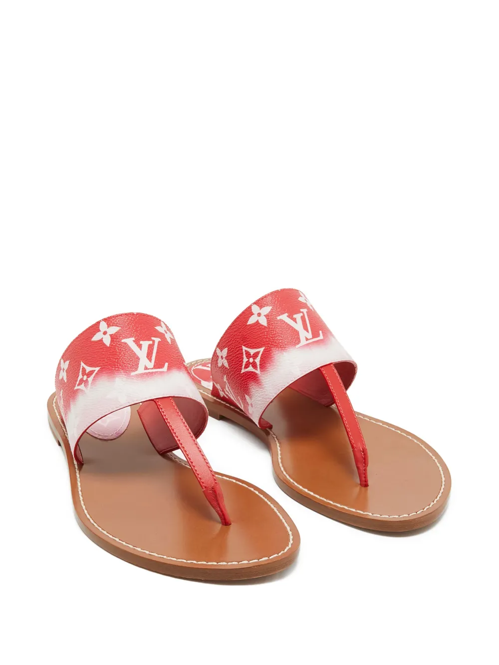Louis Vuitton Pre-Owned Sandalen met monogram - Rood