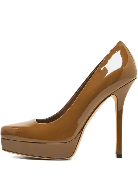 Gucci Pre-Owned zapatillas de charol con plataforma de 160mm
