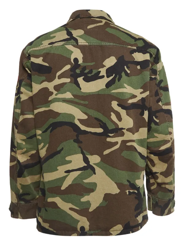 Saint Laurent Pre-Owned カモフラージュ ジャケット | ブラウン