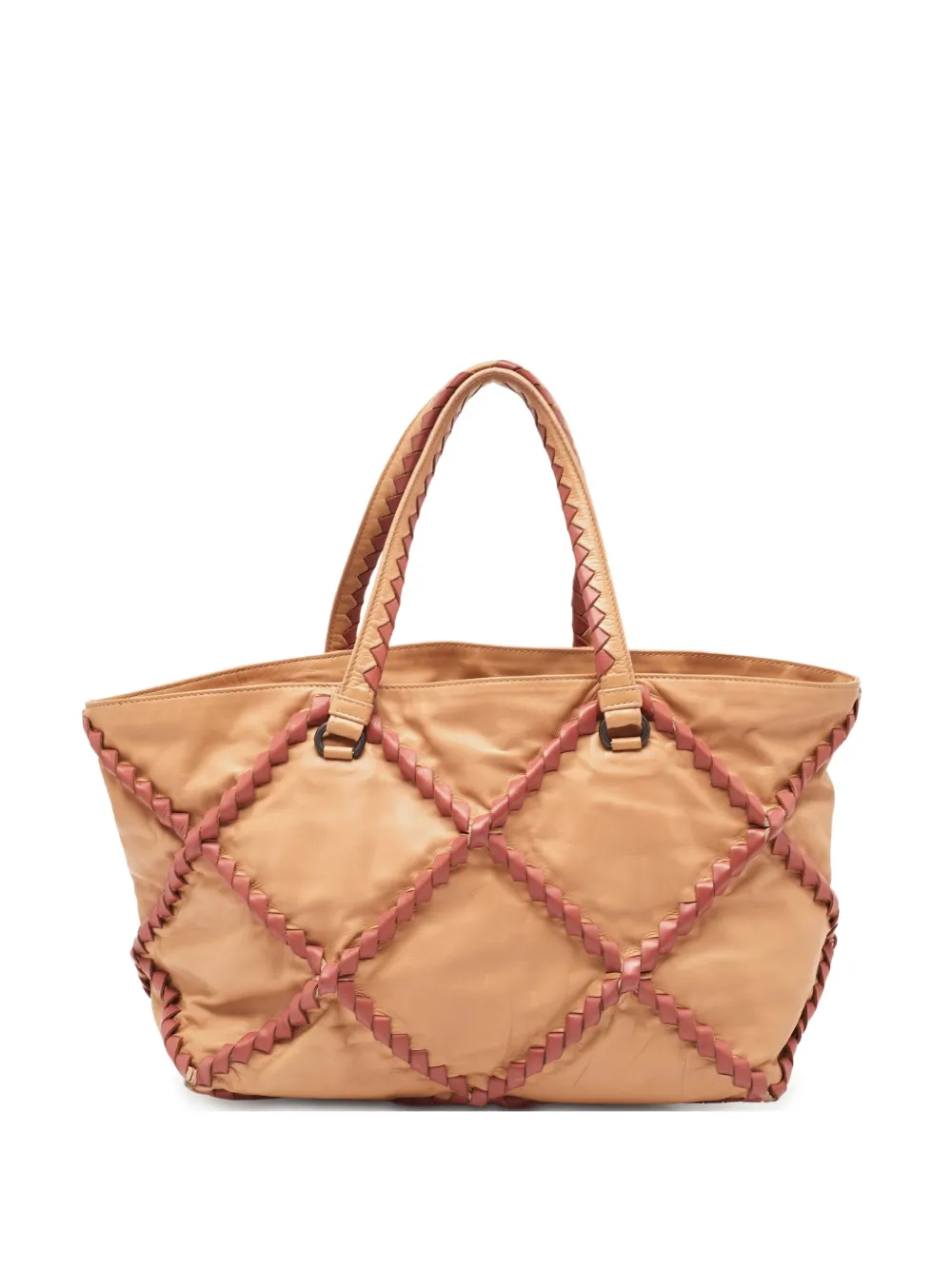 Bottega Veneta Pre-Owned braided leather tote bag | Neutrals | Image 1