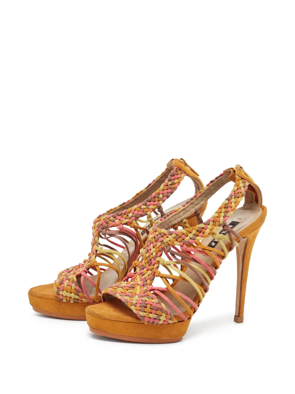 Le Silla pre-owned 130mm woven sandals | Image 2