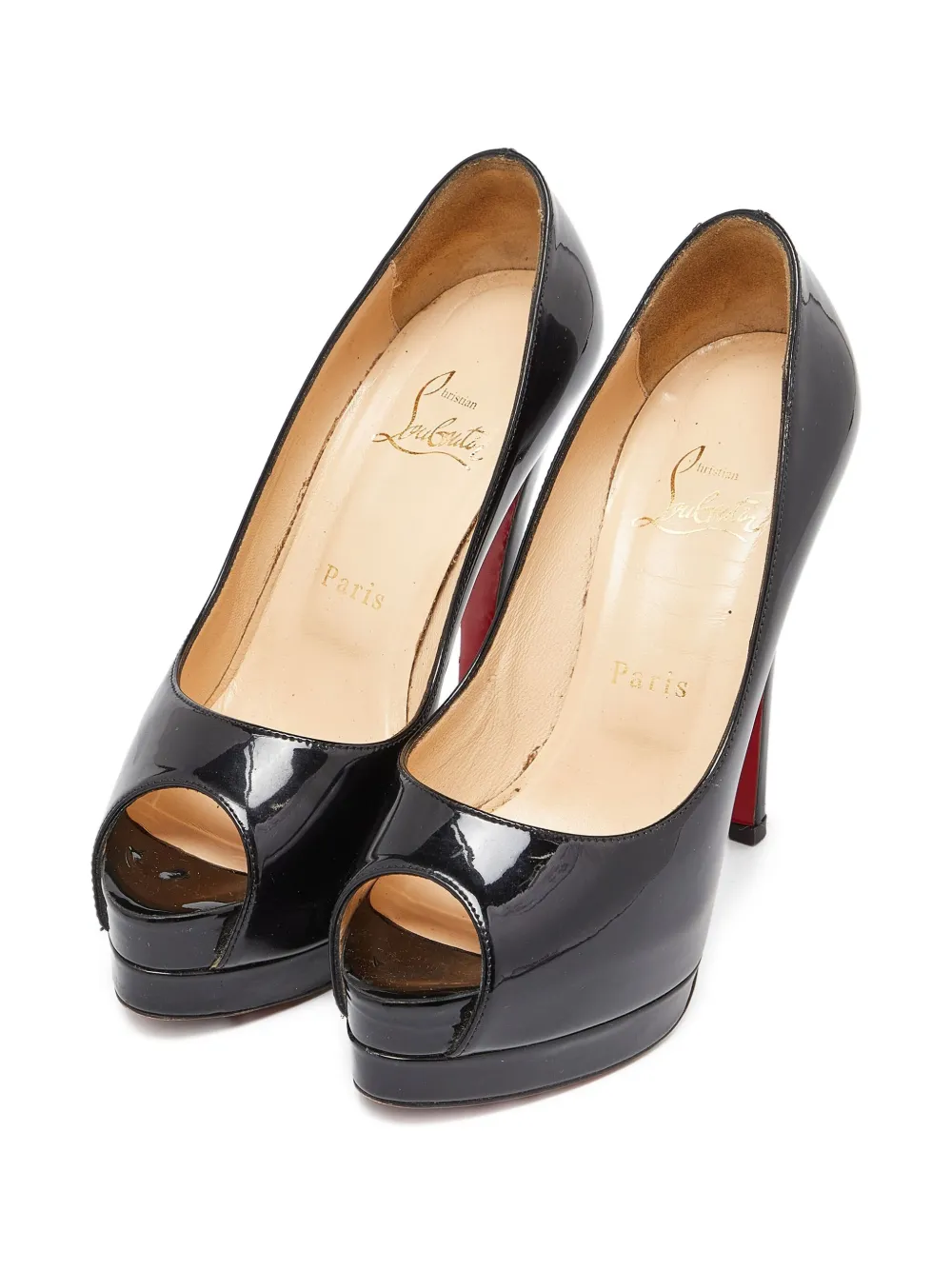 Christian Louboutin Pre-Owned zapatillas de charol con tacón de 140mm | Zapatos | Image 2