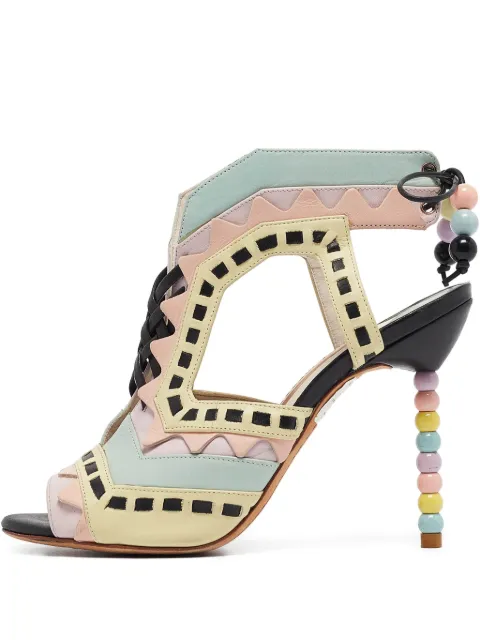 Sophia Webster sandales pre-owned Riko 105 mm à découpes
