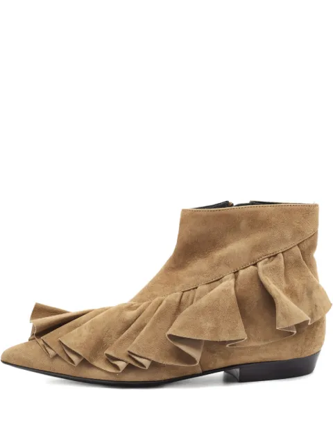 JW Anderson ruffle pointed-toe boots