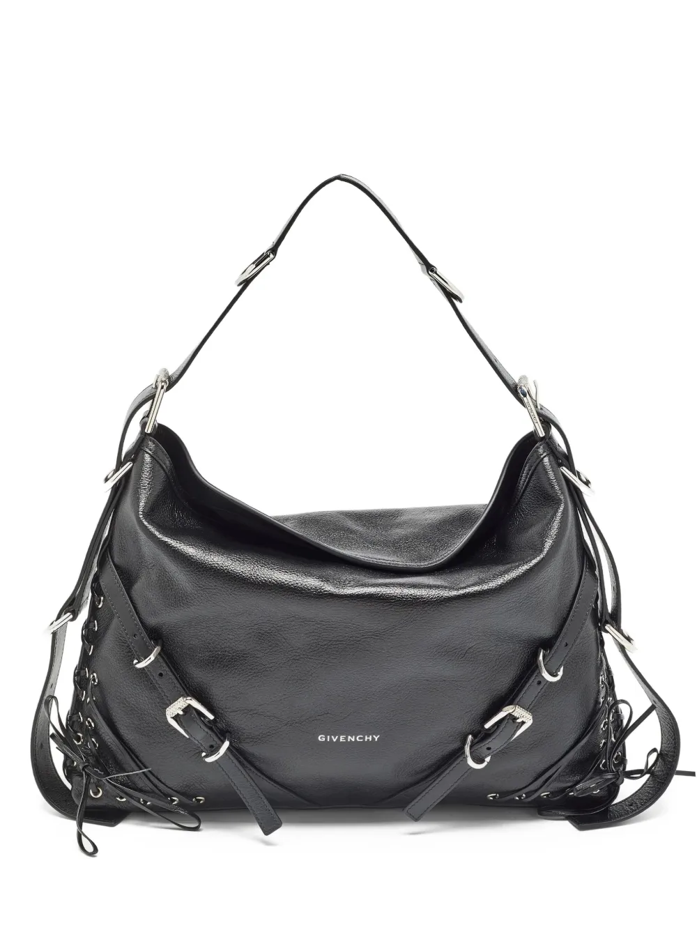 Givenchy Pre-Owned leather lace-up detail shoulder bag | Black | Image 1