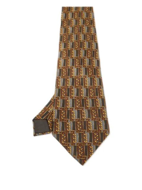 Lanvin Pre-Owned patterned silk tie