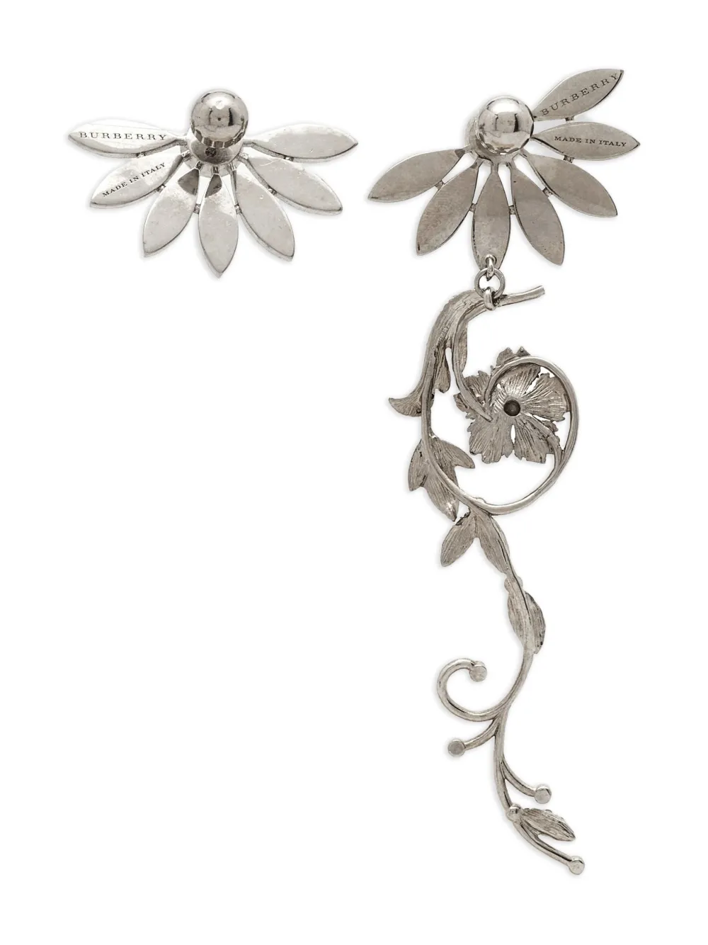 Burberry Pre-Owned flower crystal earrings | Image 2