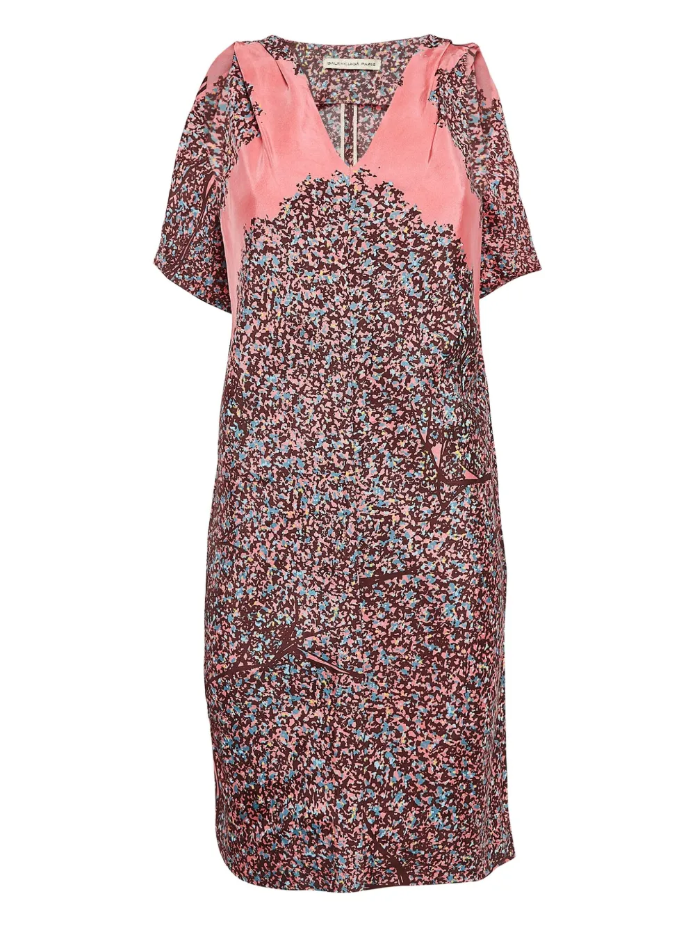 Balenciaga Pre-Owned Abito con stampa 2011 - Rosa