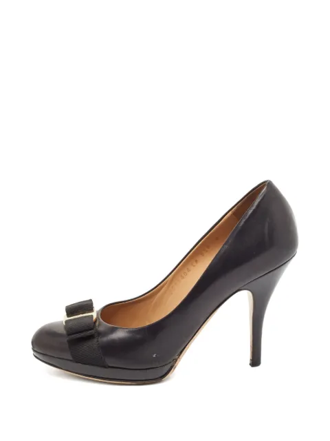 Ferragamo Pre-Owned 100mm bow-detail pumps