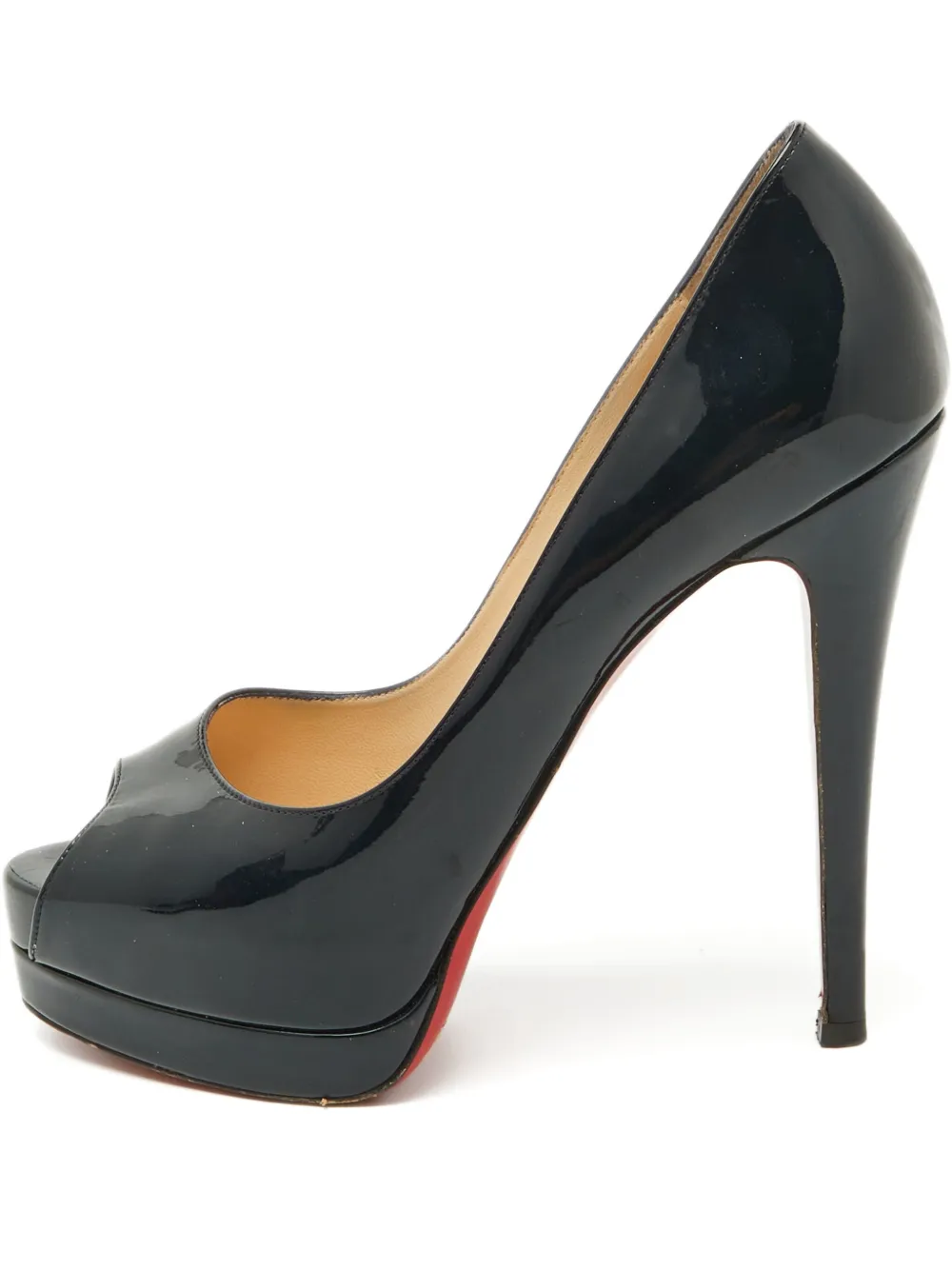 Christian Louboutin Pre-Owned Lady Peep 130mm パンプス - ブラック Christian Louboutin Pre-Owned Lady Peep 130mm パンプス - ブラック