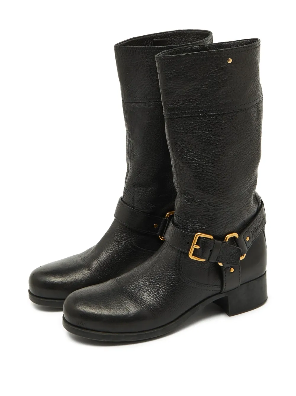 Prada Pre-Owned Sport leather buckle-strap boots | Image 2