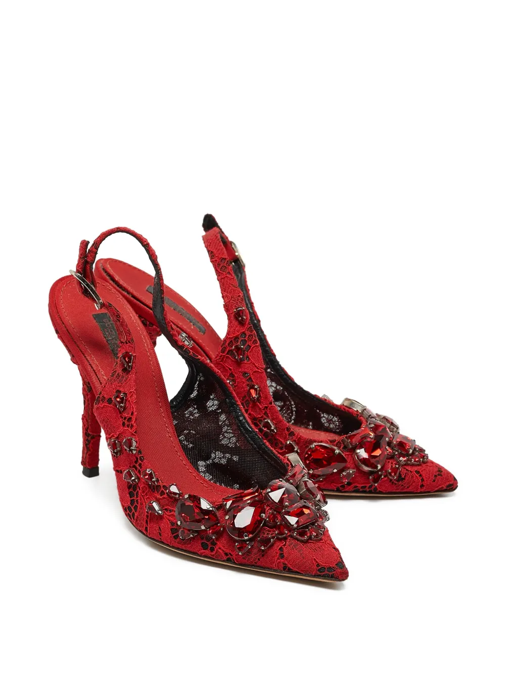 Dolce & Gabbana Pre-Owned 110mm lace slingback pumps | Image 2