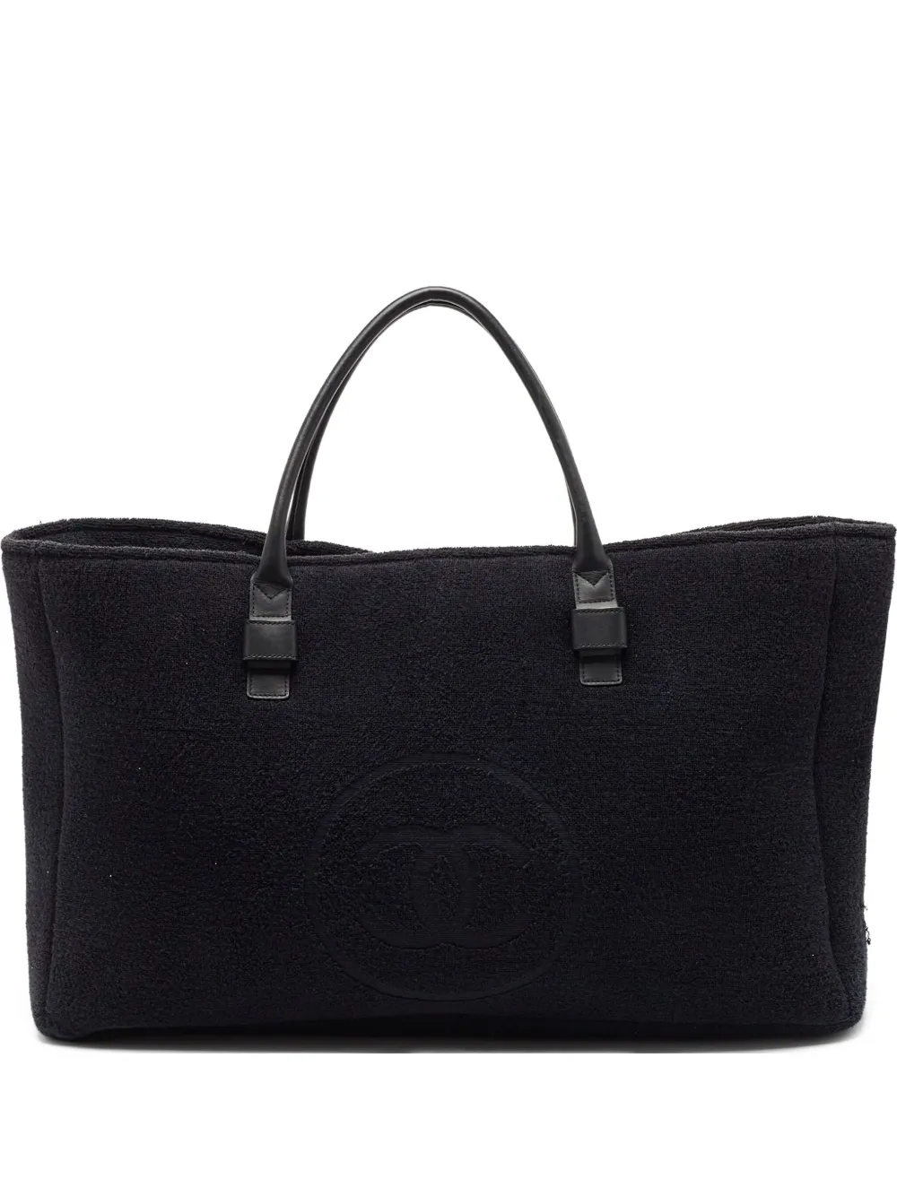CHANEL Pre-Owned terry-cloth beach bag | Blue | Image 1